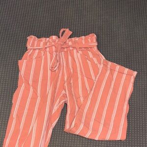 Thread and Supply Striped Coral  Pants